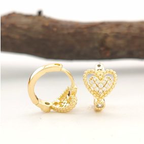 Relli aranyszínű orvosi fém fülbevaló