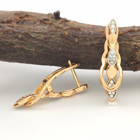 Elina aranyszínű orvosi fém fülbevaló