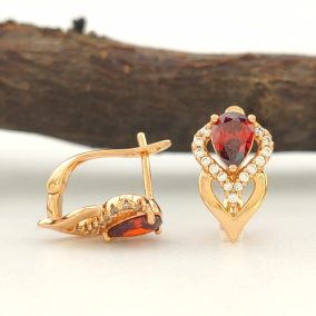 Ada Red aranyszínű orvosi fém fülbevaló 