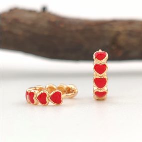 Orsi aranyszínű orvosi fém fülbevaló