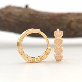 Noella Pink aranyszínű orvosi fém fülbevaló