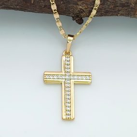 Noélia aranyszínű orvosi fém medál