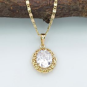 Rose aranyszínű orvosi fém medál