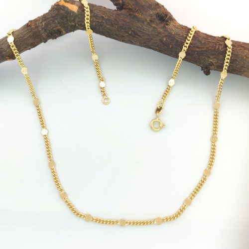 Klemy aranysárga színű orvosi fém nyaklánc