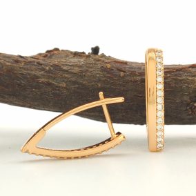 Eleni aranyszínű orvosi fém fülbevaló 