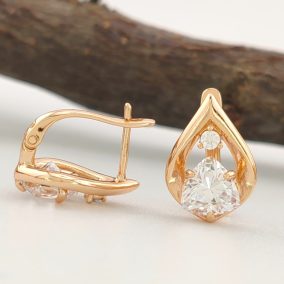 Britta White aranyszínű orvosi fém fülbevaló