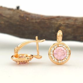 Itala Pink aranyszínű orvosi fém fülbevaló