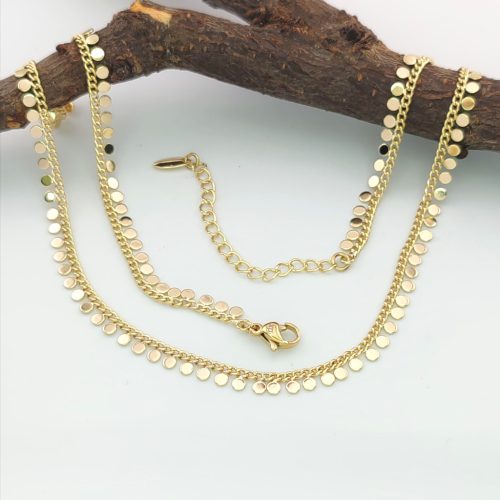 India Gold aranyszínű orvosi fém nyaklánc
