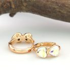 Virelle Gold aranyszínű orvosi fém fülbevaló Swarovski kristállyal