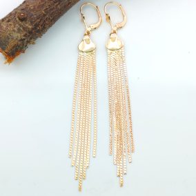 Azra aranyszínű orvosi fém lógós fülbevalló