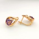 Britta Purple aranyszínű orvosi fém fülbevaló (18K)