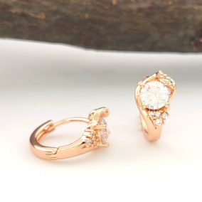 Jamini aranyszínű orvosi fém fülbevaló 