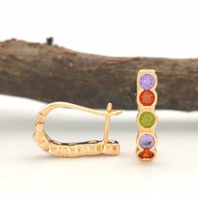 Kármen aranyszínű orvosi fém fülbevaló