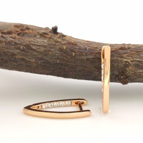 Szantina aranyszínű orvosi fém fülbevaló