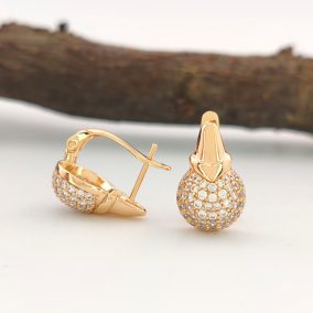 Zity aranyszínű orvosi fém fülbevaló