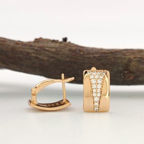 Enci gold aranyszínű orvosi fém fülbevaló