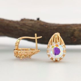 Gitta Gold aranyszínű orvosi fém fülbevaló