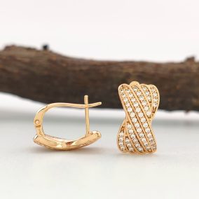 Ditti aranyszínű orvosi fém fülbevaló