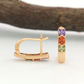 Lona aranyszínű orvosi fém fülbevaló