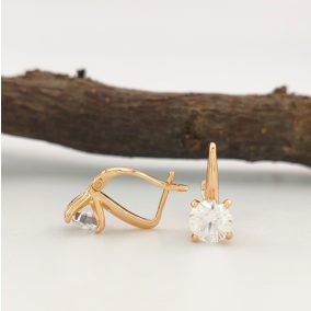 Gréta aranyszínű orvosi fém fülbevaló