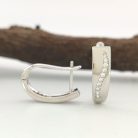 Viviána Silver ezüstszínű orvosi fém fülbevaló