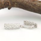Zilke Silver ezüstszínű orvosi fém fülbevaló