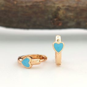 Zius Blue aranyszínű orvosi fém kislány fülbevaló