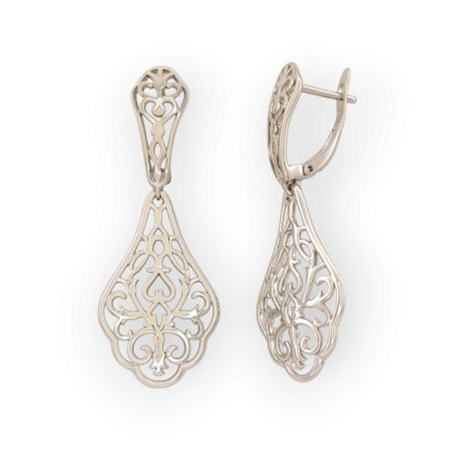 Antónia ezüstszínű orvosi fém fülbevaló