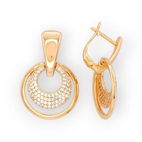 Brigi aranyszínű orvosi fém fülbevaló