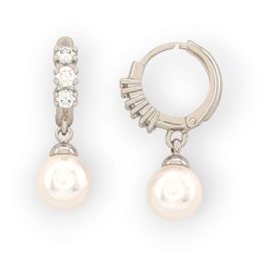 Aurélia ezüstszínű orvosi fém fülbevaló