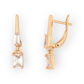 Cinnia White aranyszínű orvosi fém fülbevaló