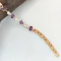 Evelina Purple aranyszínű orvosi fém karkötő