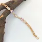 Gizella Pink aranyszínű orvosi fém karkötő