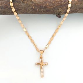 Ilus Gold aranyszínű orvosi fém kereszt medál