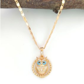 Joly aranyszínű orvosi fém bagoly medál