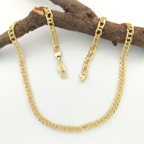 Kincső aranysárga színű orvosi fém nyaklánc