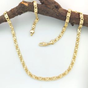 Liny aranysárga színű orvosi fém nyaklánc