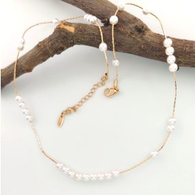 Karolin aranyszínű orvosi fém nyaklánc