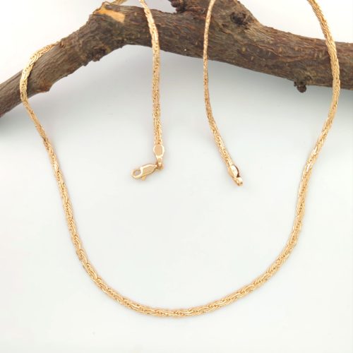 Karol aranyszínű orvosi fém nyaklánc