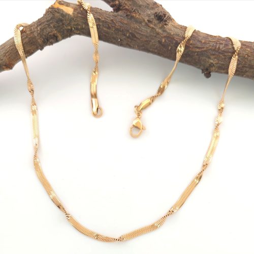 Kiliána aranyszínű nemesacél nyaklánc