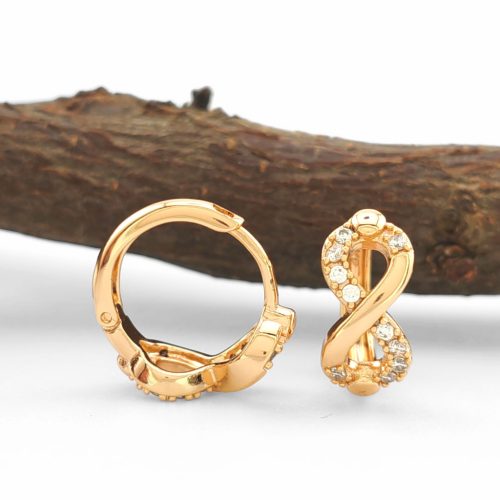 Ronella aranyszínű orvosi fém végtelen fülbevaló