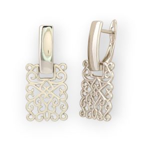 Tóbia ezüstszínű orvosi fém fülbevaló