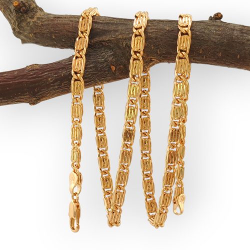 Adrienn aranyszínű orvosi fém csigaszemes nyaklánc