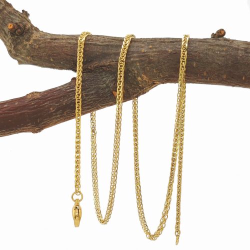 Néti aranysárga színű nemesacél nyaklánc