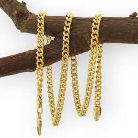 Aléna aranysárga színű orvosi fém nyaklánc