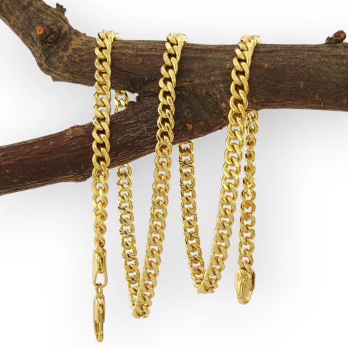 Aléna aranysárga színű orvosi fém nyaklánc