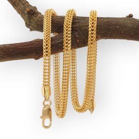 Zsaklin aranyszínű orvosi fém fonott nyaklánc