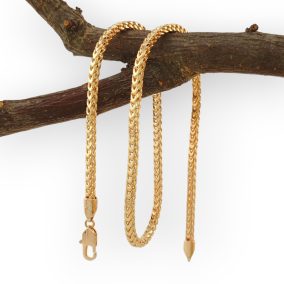 Anetty aranyszínű orvosi fém fonott nyaklánc