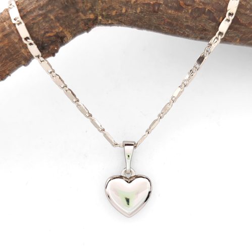 Zarinda ezüstszínű orvosi fém szív medál 