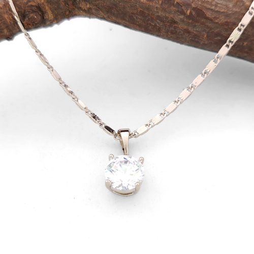 Cezarina ezüstszínű orvosi fém kristály medál